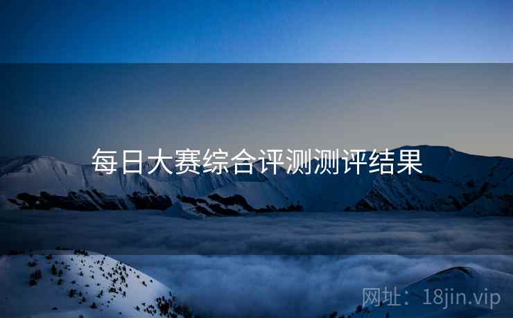 每日大赛综合评测测评结果