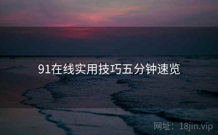 91在线实用技巧五分钟速览